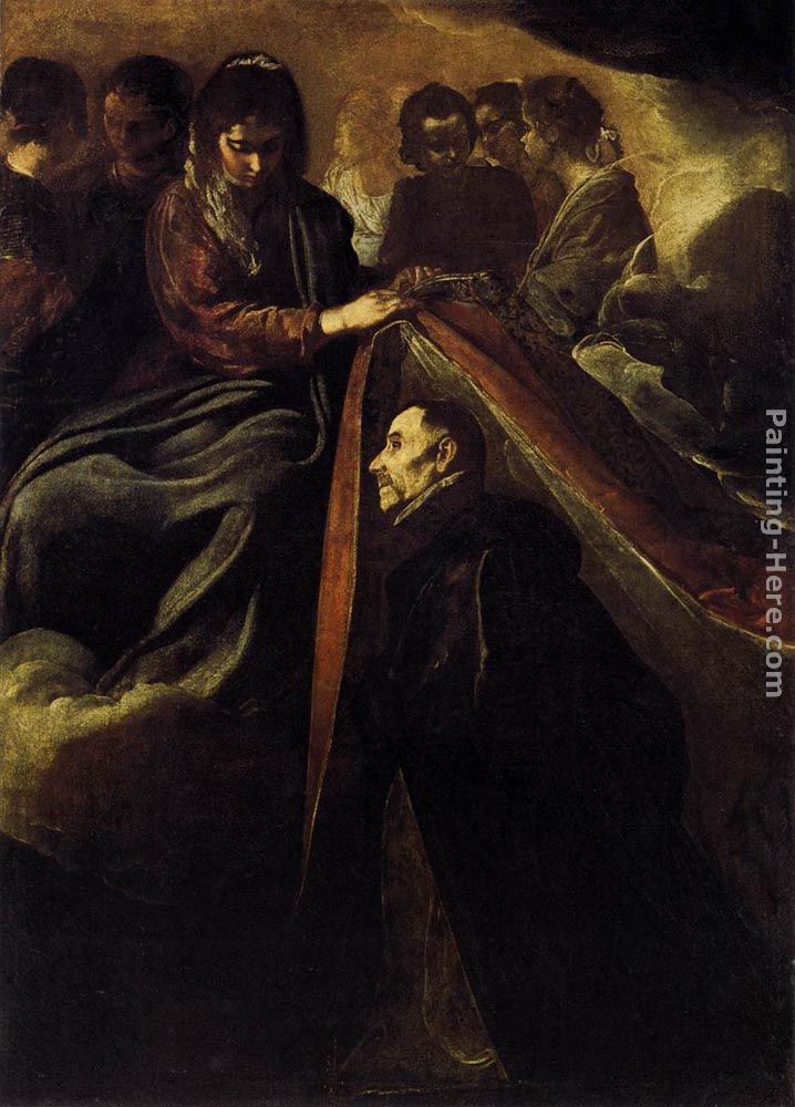 St Ildefonso Receiving the Chasuble from the Virgin painting - Diego Rodriguez de Silva Velazquez St Ildefonso Receiving the Chasuble from the Virgin art painting
